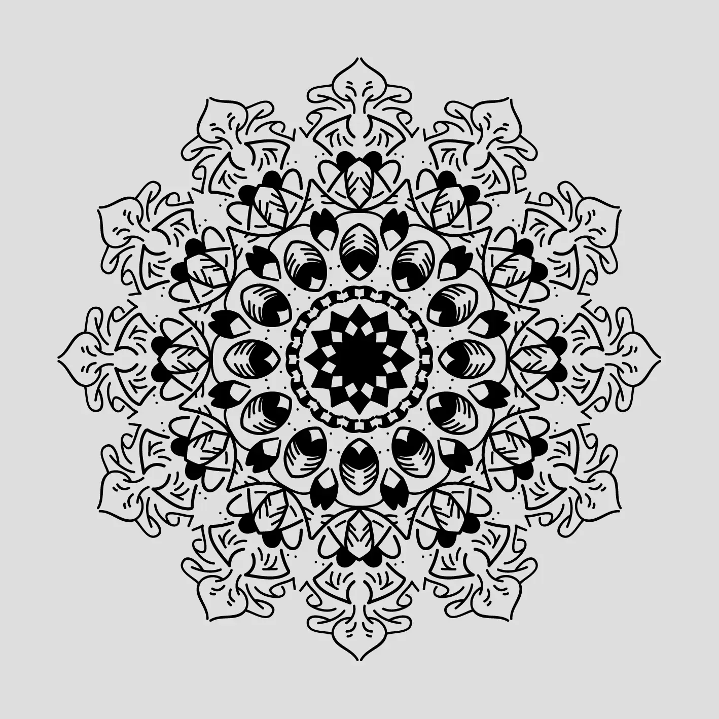 Preview our premium vector: mandala