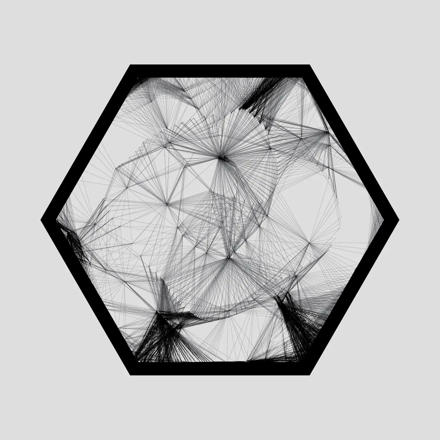 Preview our premium vector: fungal hex geometry