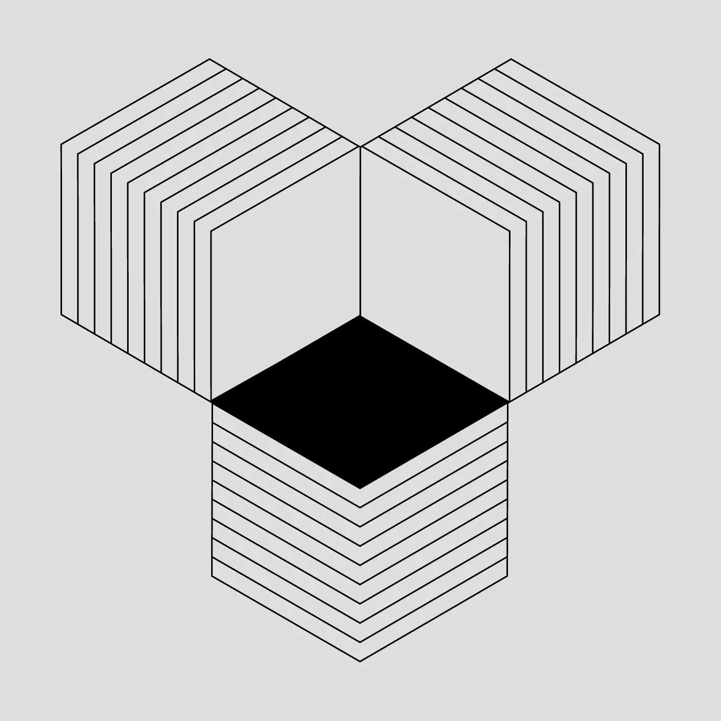 Preview our premium vector: isometric line bloc space