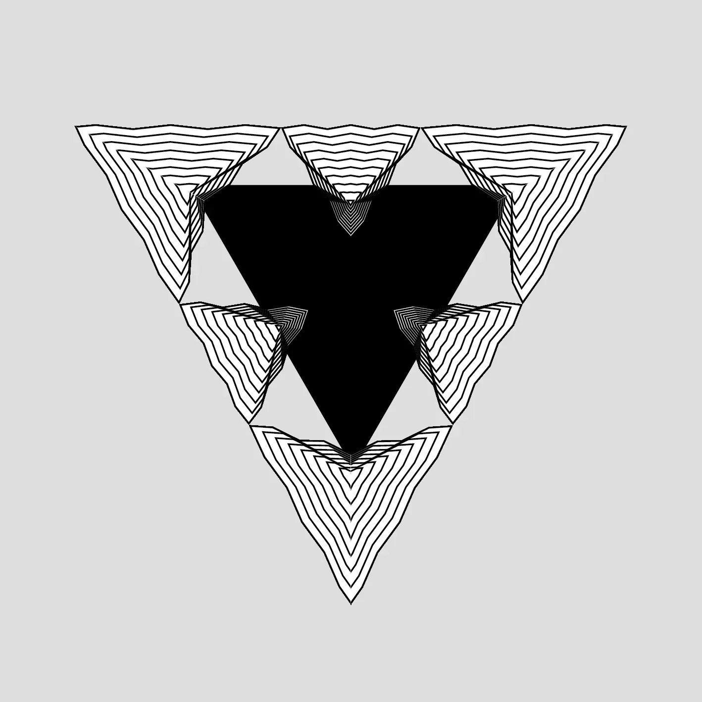 Preview our premium vector: triangle line crest