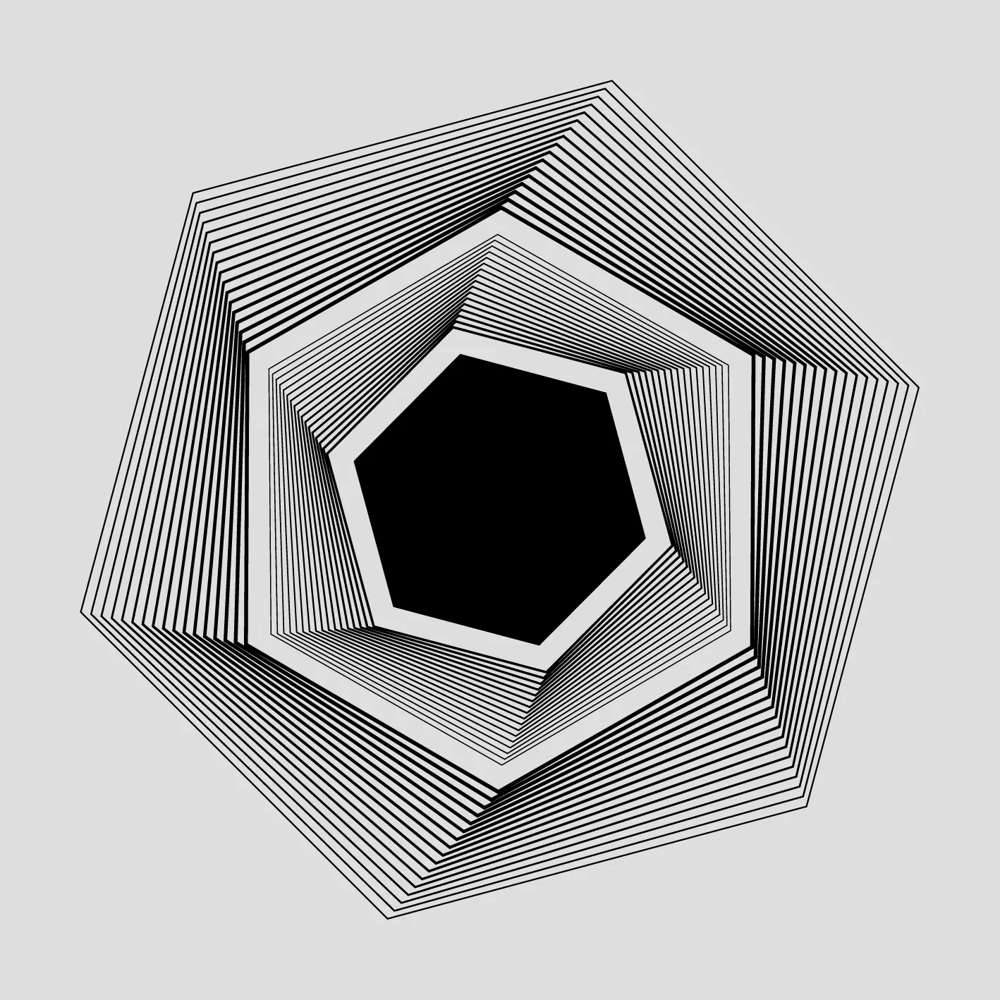 Preview our premium vector: hexagonal vortex