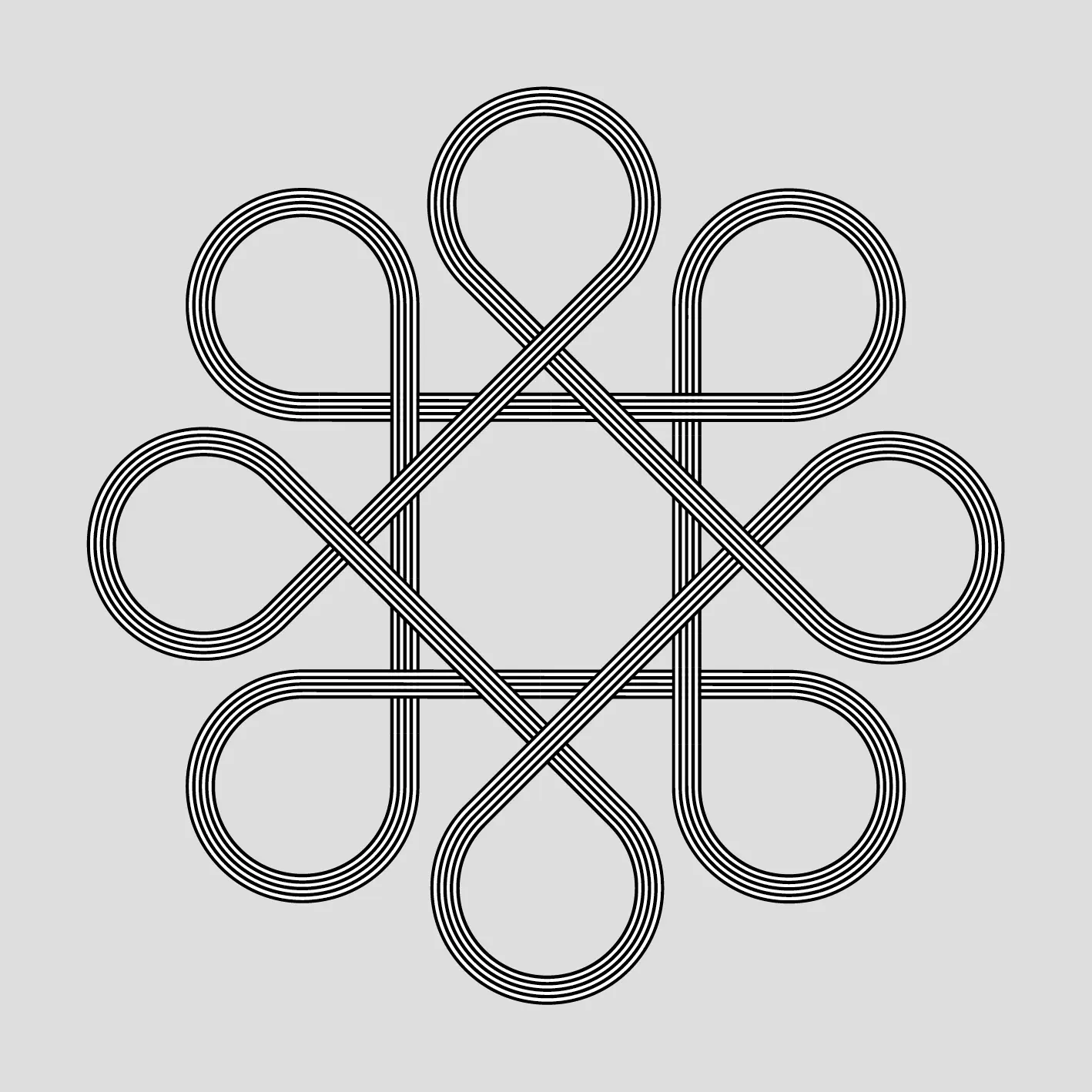 Preview our premium vector: Knots Made Out Of Lines