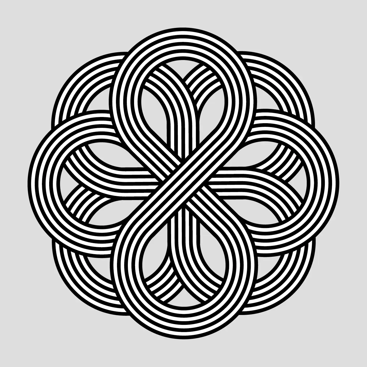 Preview our premium vector: Infinity Knot Flower