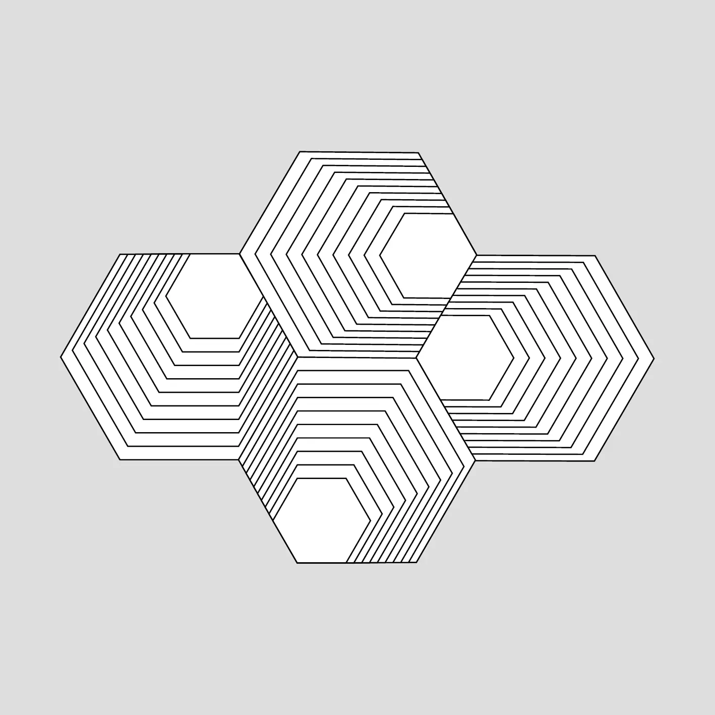 Preview our premium vector: Hexa Cones Pattern