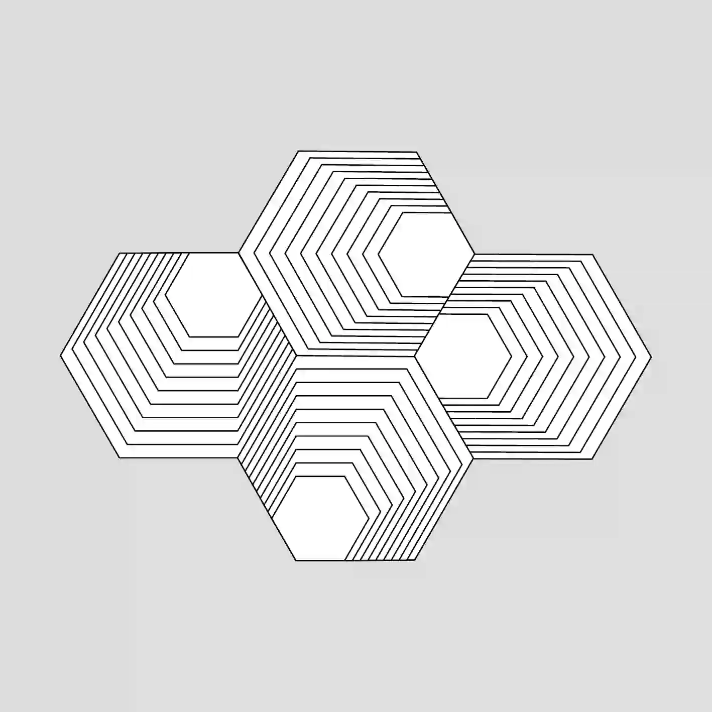 Hexa Cones Pattern - slide 1