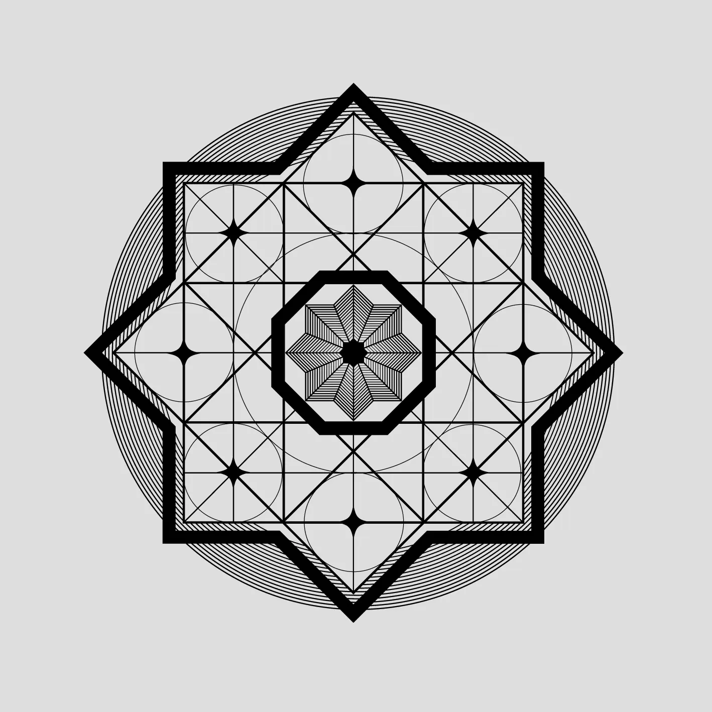 Preview our premium vector: Complex Mandala